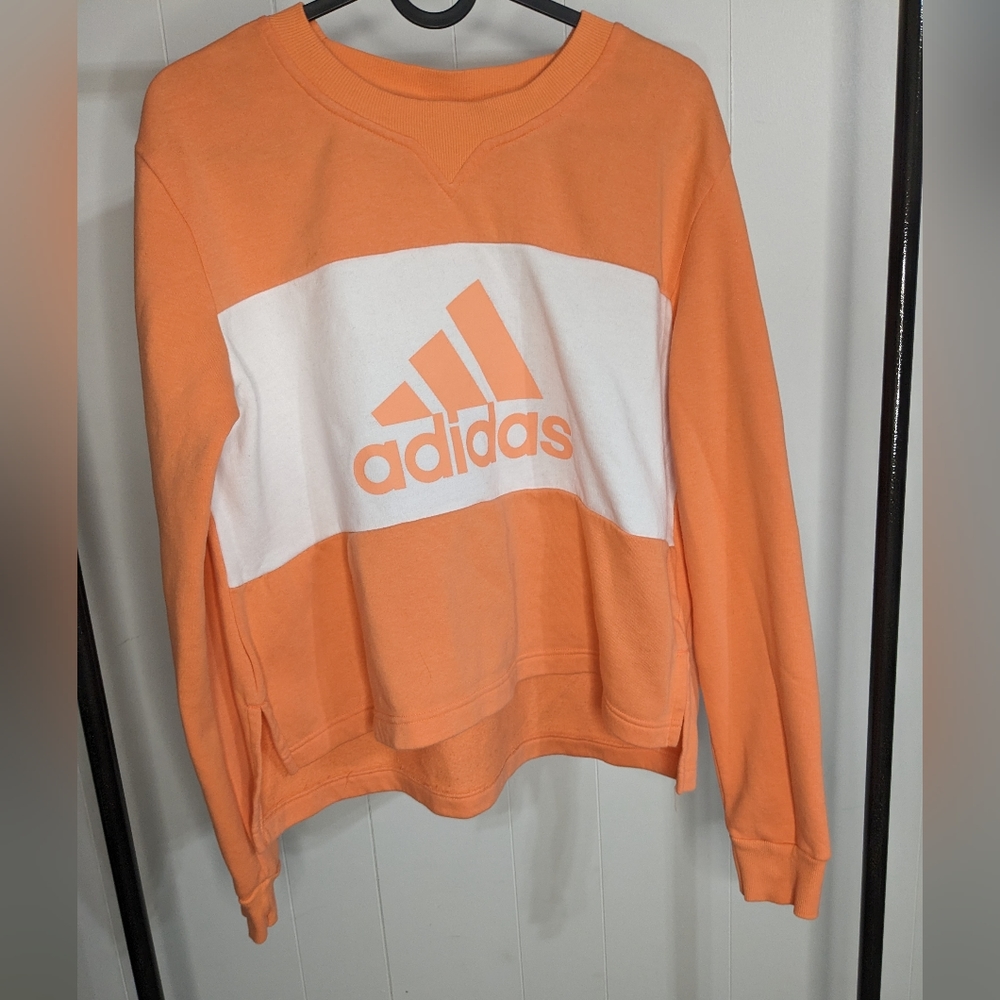 Adidas logo color block sweatshirt - size S